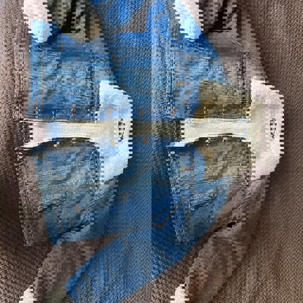 Джинсовая утепленная куртка