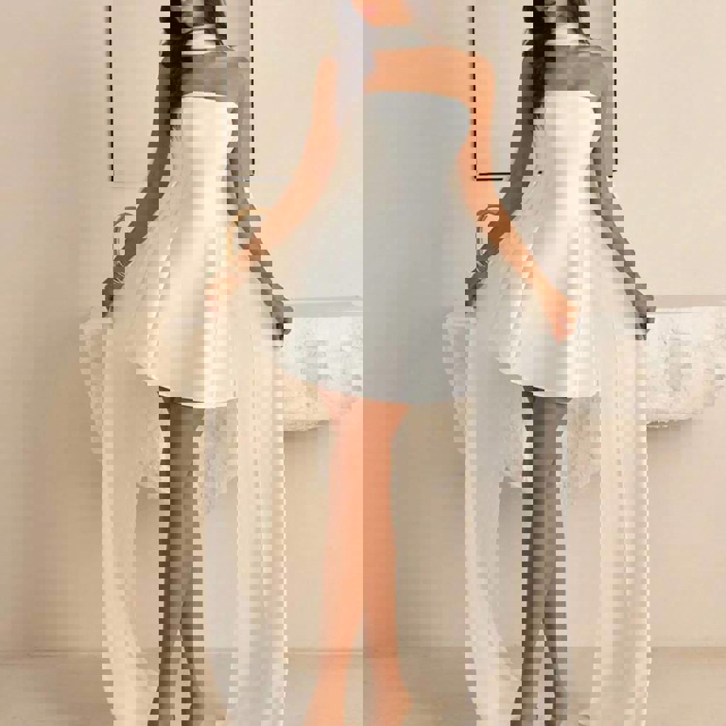 Атласное платье