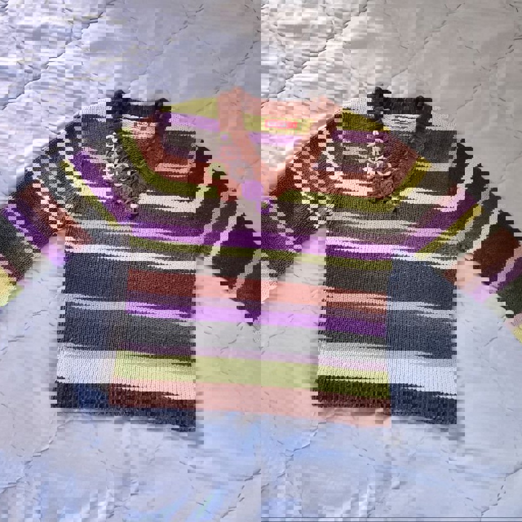 Дизайнерский свитер из искусственной шерсти