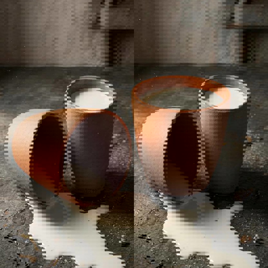 Стильные глиняные стаканы Mica Collection