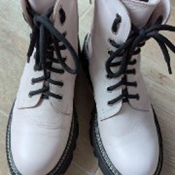 Ботинки бледно-розовые - фото 2