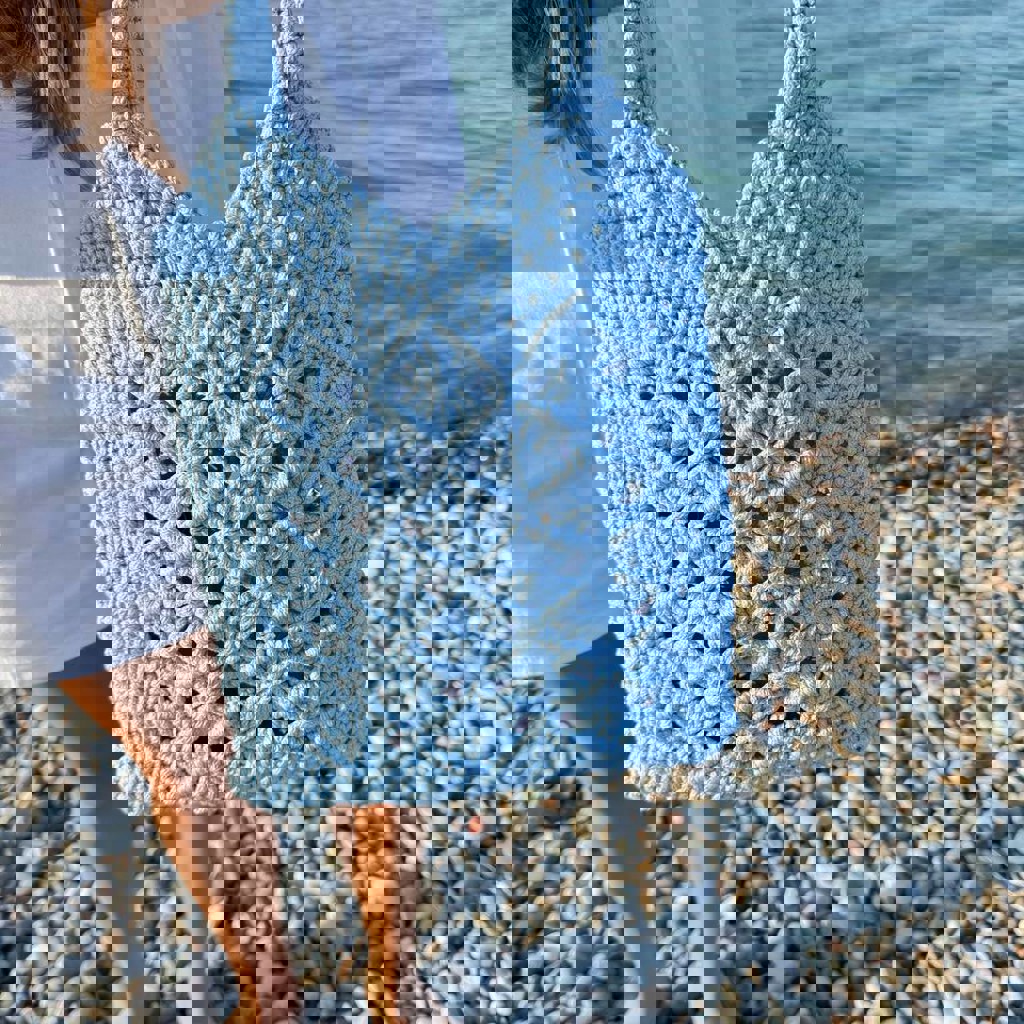 Сумка-шоппер макраме