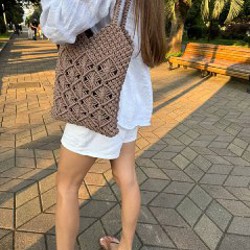 Сумка-шоппер макраме - фото 3