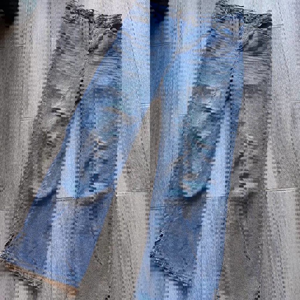 Джинсы с резинкой