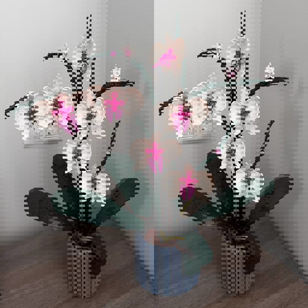 LEGO Белая Орхидея с горшком