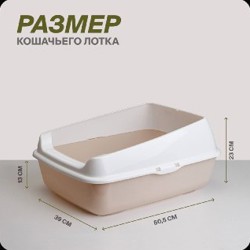 Бежевый лоток - фото 1
