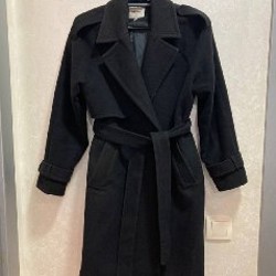 Пальто женское черное - фото 1