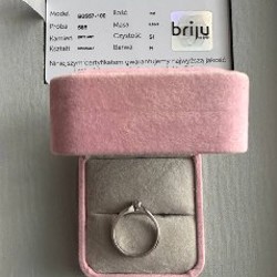 Кольцо из белого золота с бриллиантом - фото 3