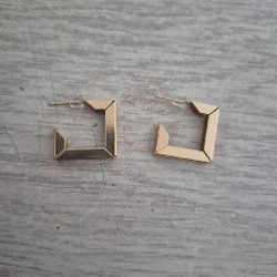 Геометрические серьги - фото 2