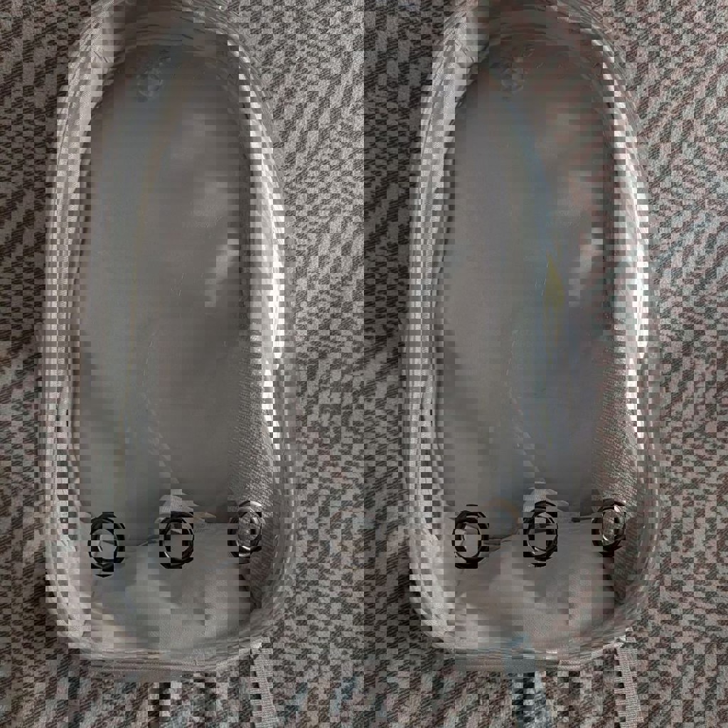 Рюкзак-переноска для кошки (белая с жёлтым)