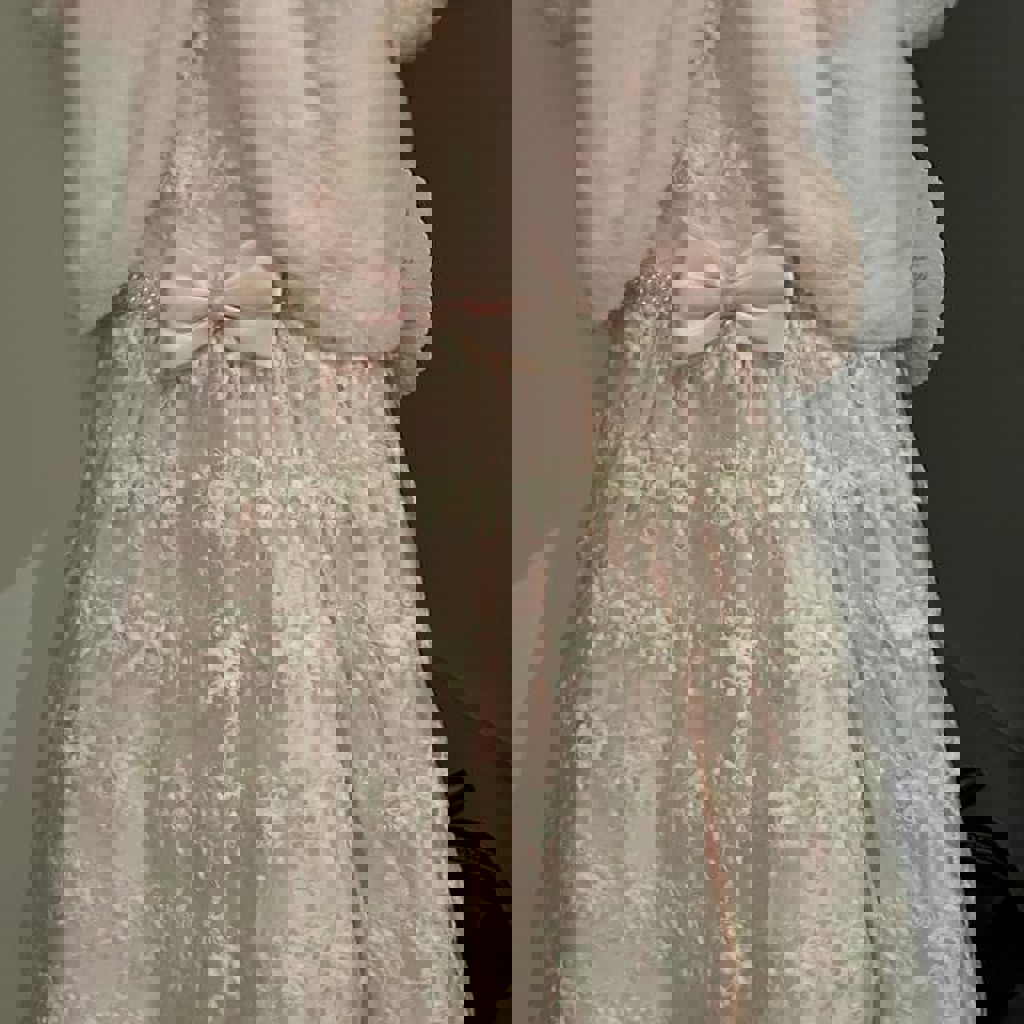 Детское платье с накидкой