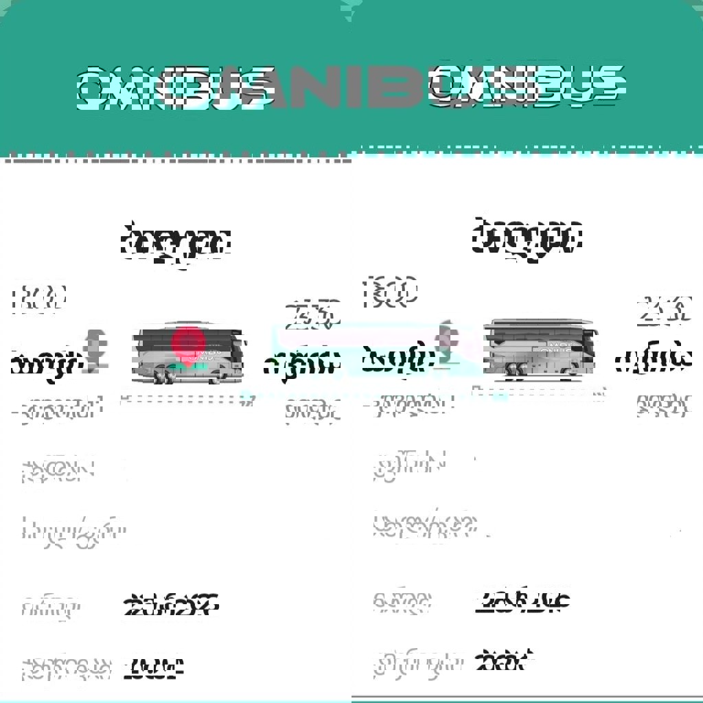 Билет на автобус Omni