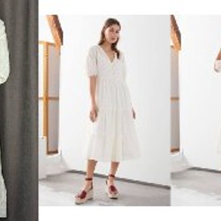 Черное хлопковое платье-рубашка - фото 1