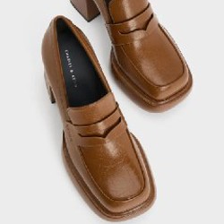 Monique Platform Loafer Pumps - фото 5