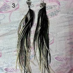 Серьги из натуральных перьев - фото 5