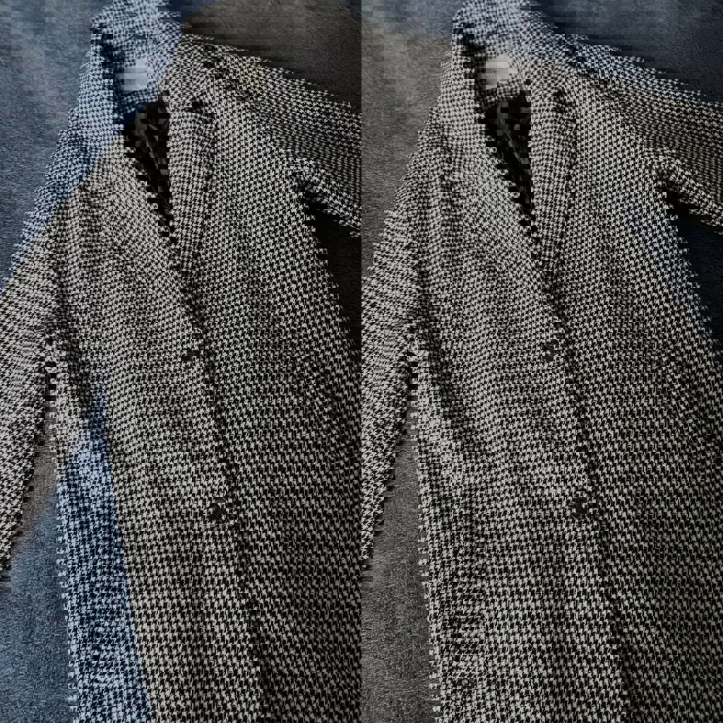 Пальто в гусиную лапку