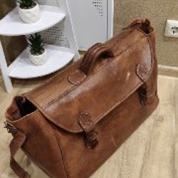 Винтажная кожаная сумка - фото 2