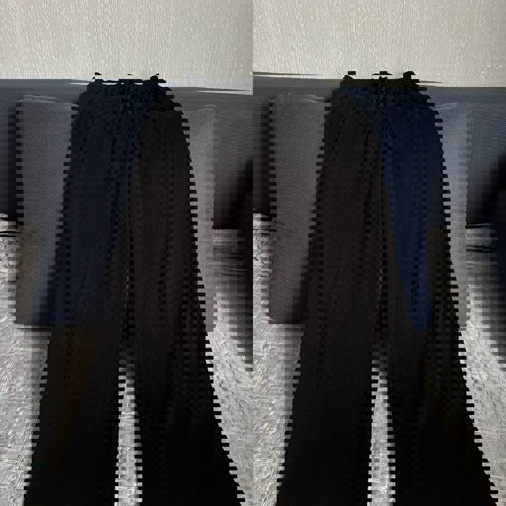 Черные трикотажные брюки