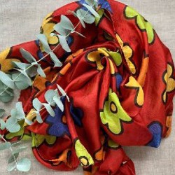 Винтажный квадратный платок - фото 3