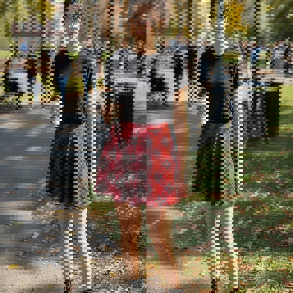 Юбка клетчатая