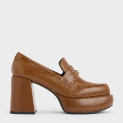 Monique Platform Loafer Pumps - фото 3