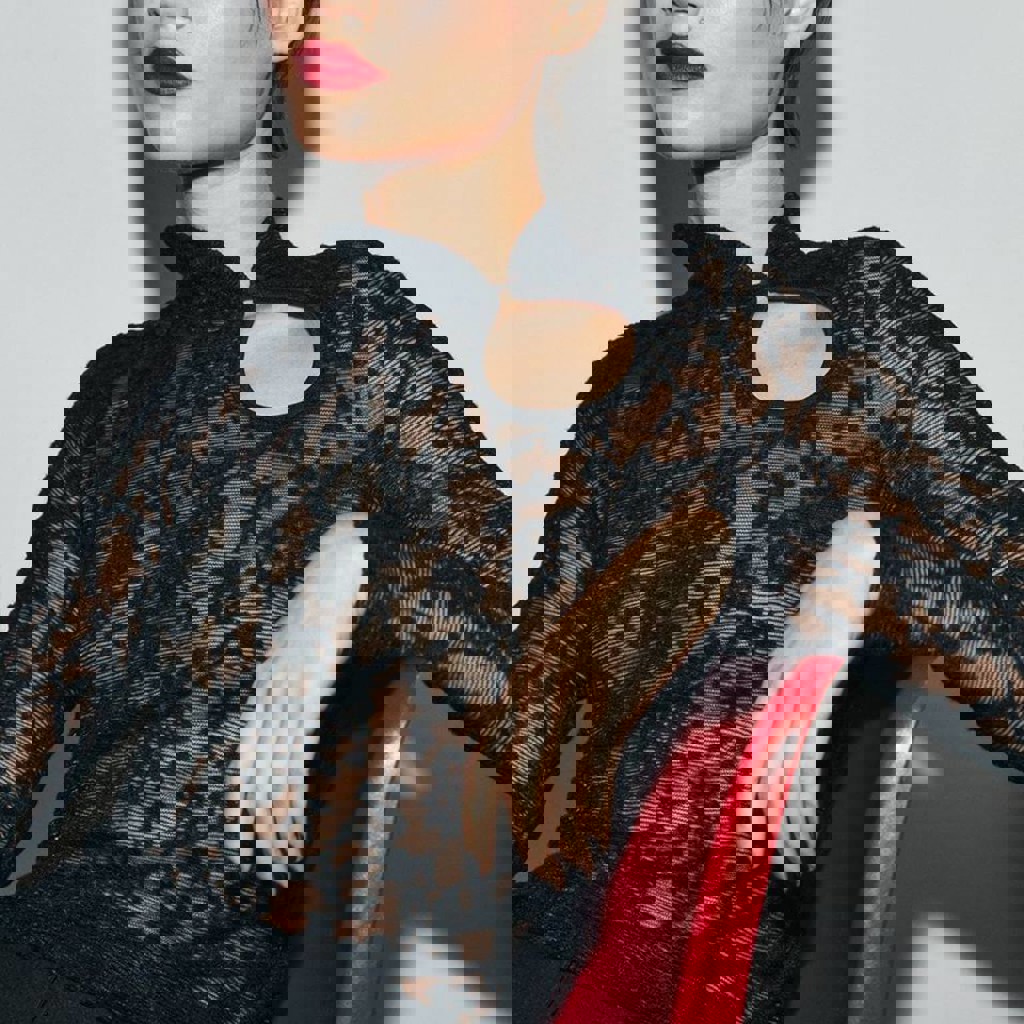 Лонгслив кружевной