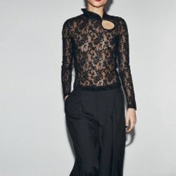 Лонгслив кружевной - фото 2