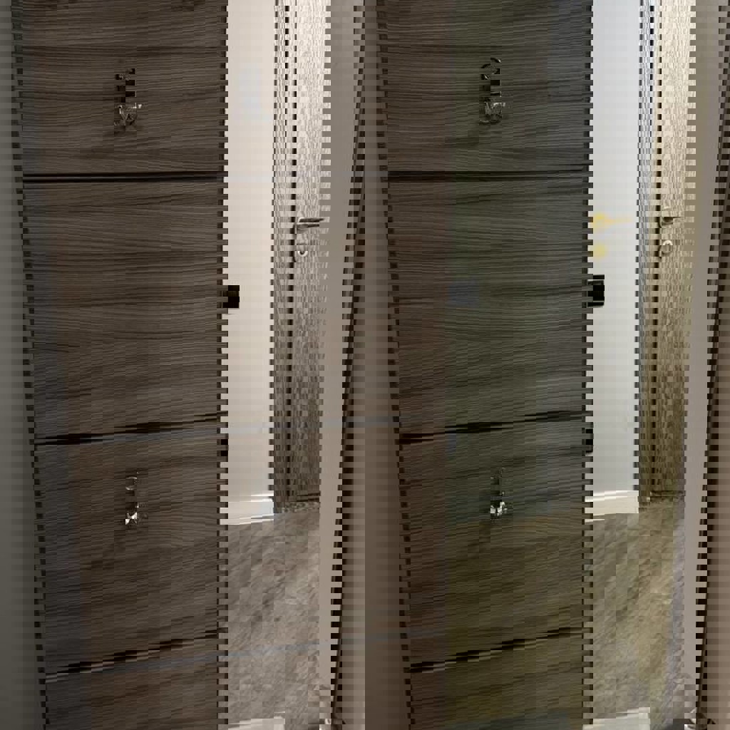 Настенная вешалка с зеркалом