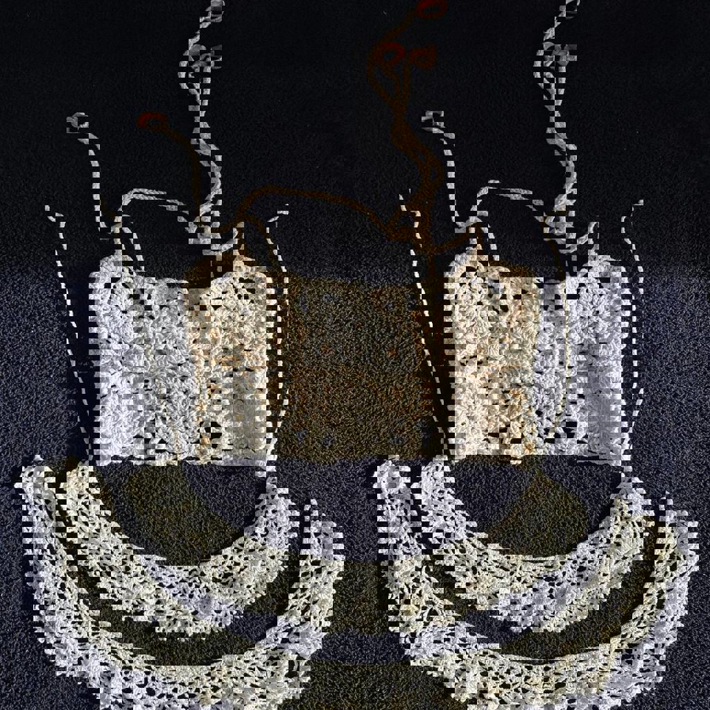 Топ вязанный «пляжный»