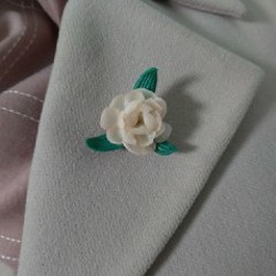 Брошь «Классический пион» - фото 1