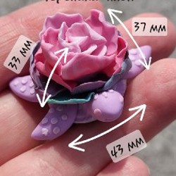 Брошь «Классический пион» - фото 2