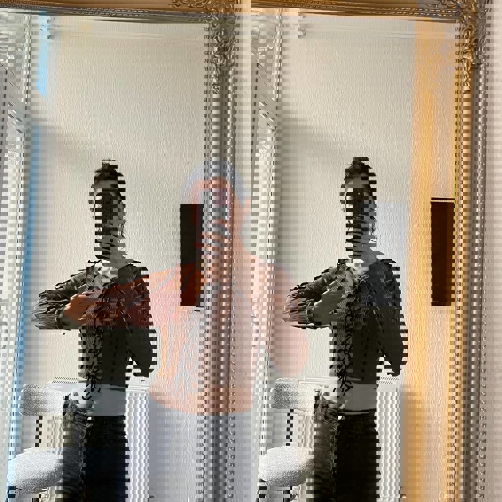 Коричневый топ