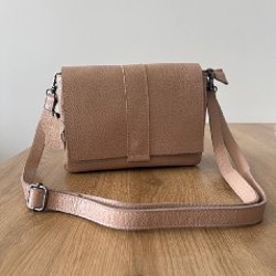 Женская сумка пудрового цвета - фото 2