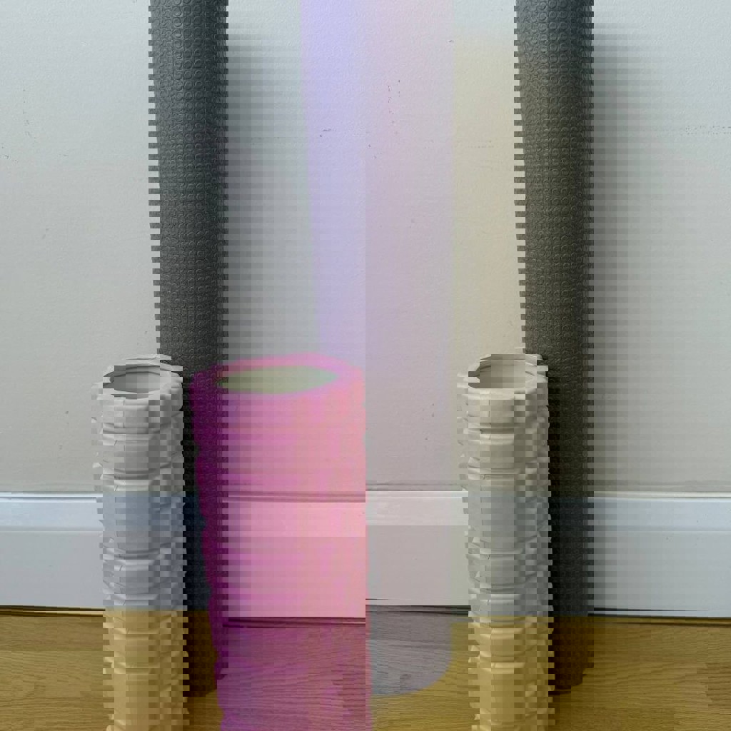 Коврик для йоги/фитнеса и массажный валик