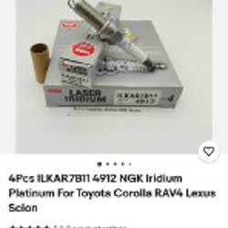 Свечи зажигания NGK ILKAR7B114912 LASER IRIDIUM - фото 5