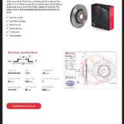 Передние тормозные диски Brembo - фото 3