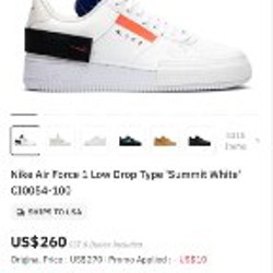 Кроссовки мужские Nike Air Force 1 Low Drop Type - фото 6