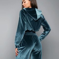 Женский велюровый брючный костюм - фото 3