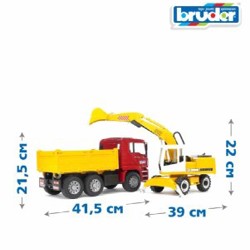Самосвал и экскаватор Bruder - фото 5