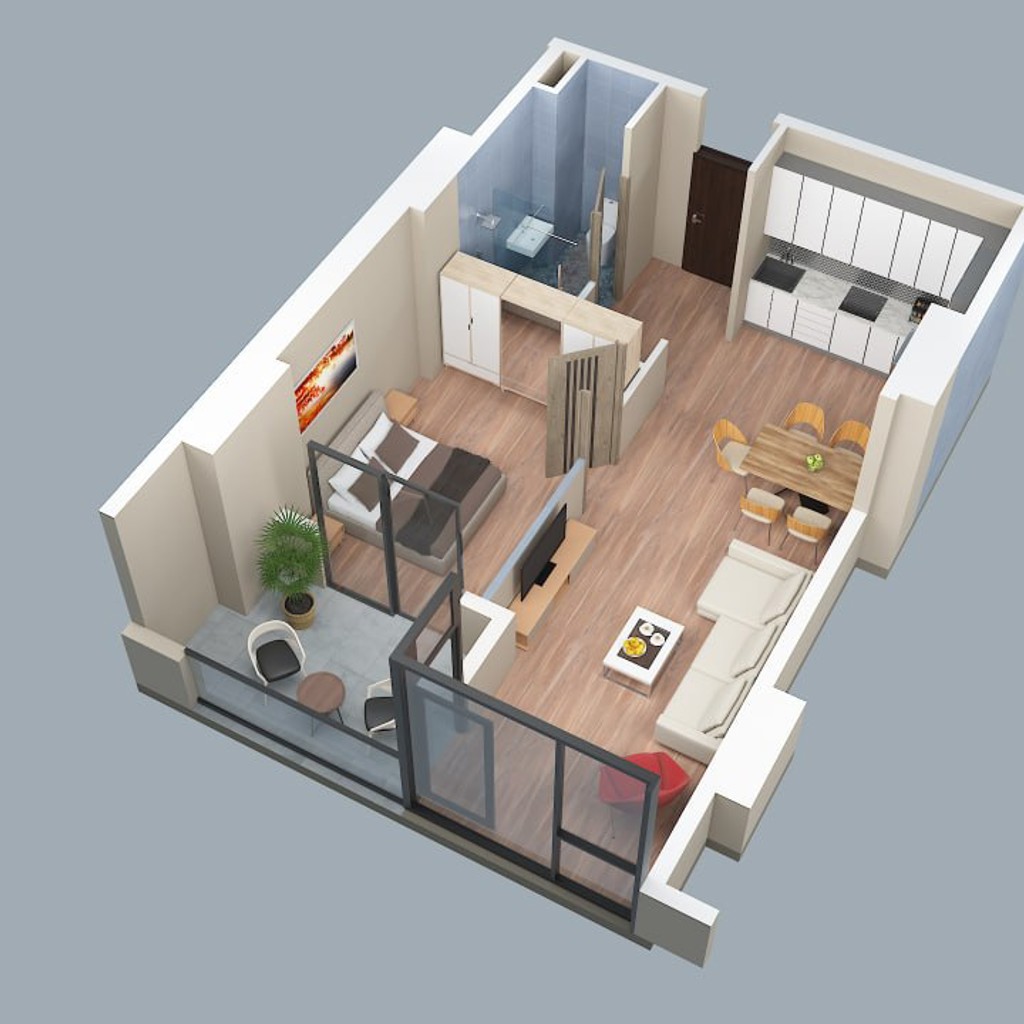 Квартира в жилом доме Well Home