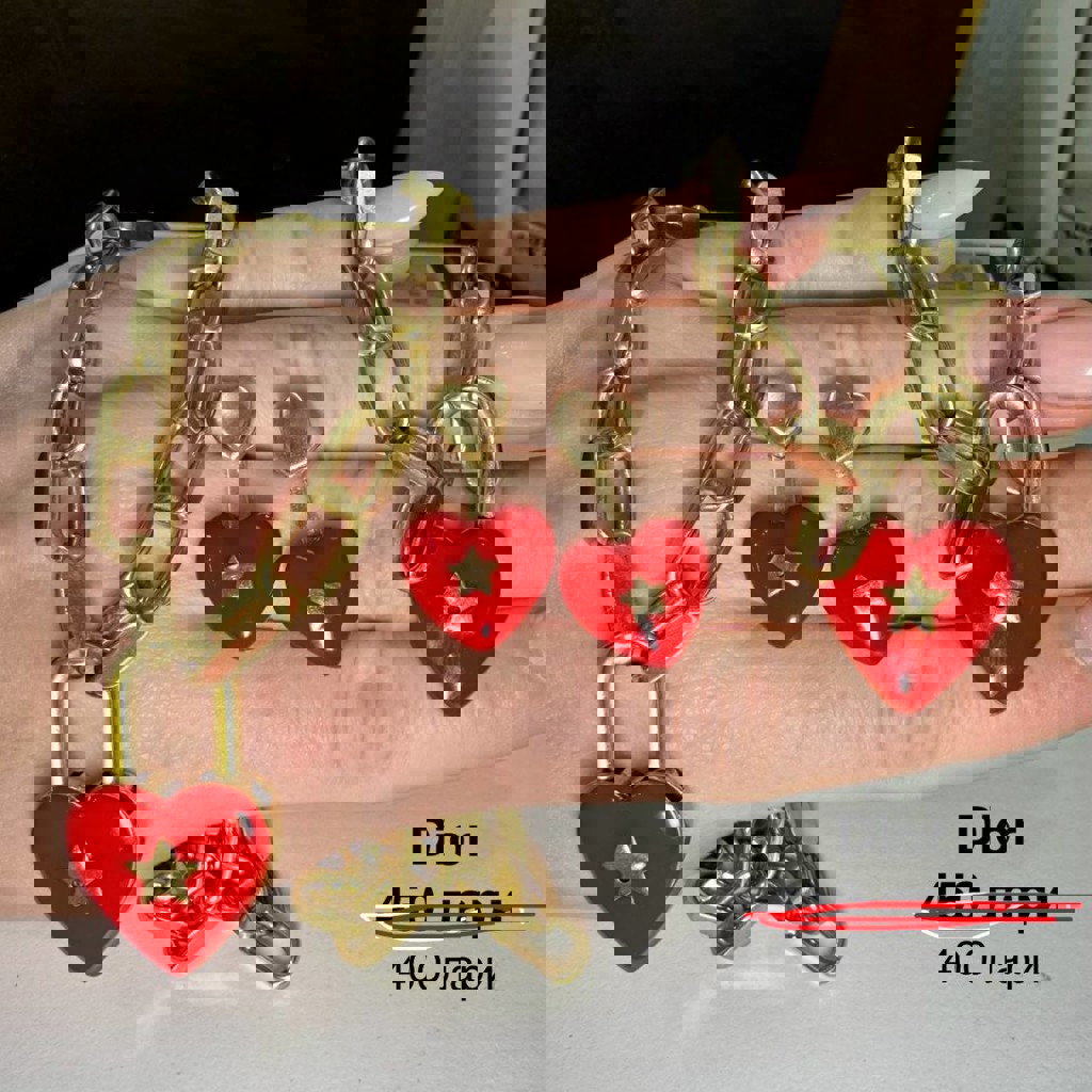 Комплект Dior сердца