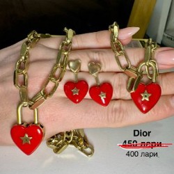 Комплект Dior сердца - фото 1