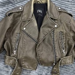 Кожаная куртка «Zara» - фото 3