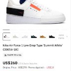 Кроссовки Nike Air Force 1 Low Drop Type - фото 6