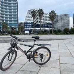 Велосипед серый - фото 3