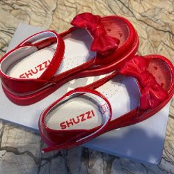 Красные праздничные туфли для девочки - фото 4
