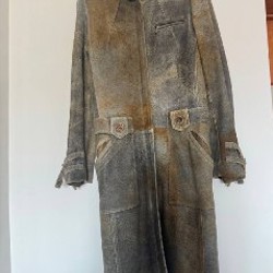 Натуральное кожаное пальто - фото 1