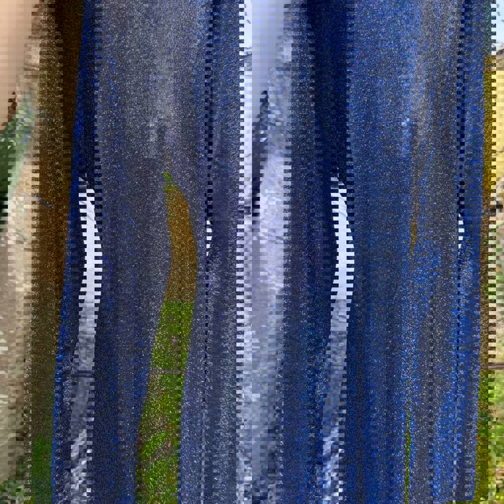 Платье синее блестящее