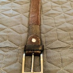 Ремень из кожи игуаны - фото 2