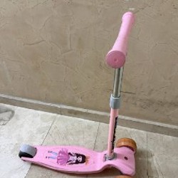 Самокат розовый - фото 2